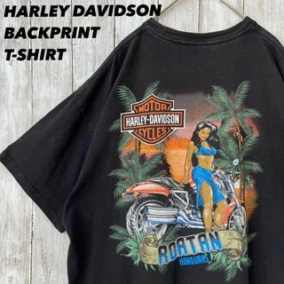 ハーレーダビットソン HARLEY ピンナップガール 女性 Tシャツ グレーXL