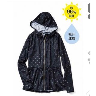 2回着用のみ ラッシュガード レディース XL ネイビー フェリシモ(水着)