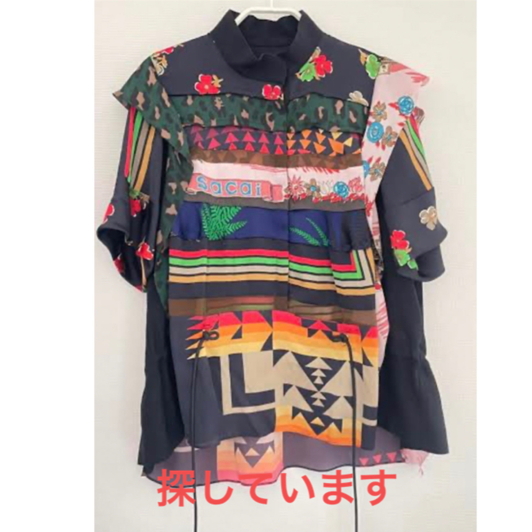 sacai パッチワーク ブラウス | フリマアプリ ラクマ