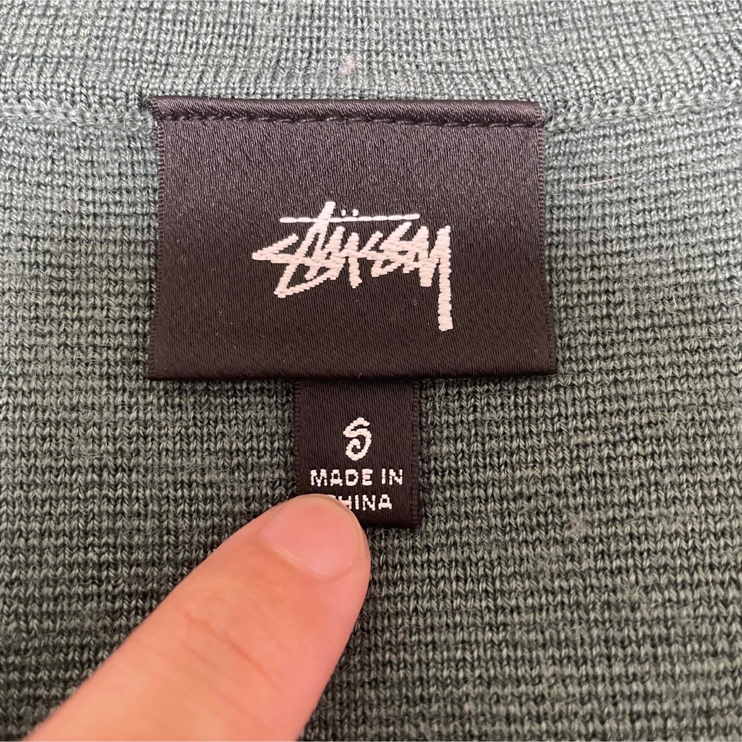 STUSSY(ステューシー)のStussy STRIPE EDGE KNIT SHIRT Sサイズ メンズのトップス(カーディガン)の商品写真