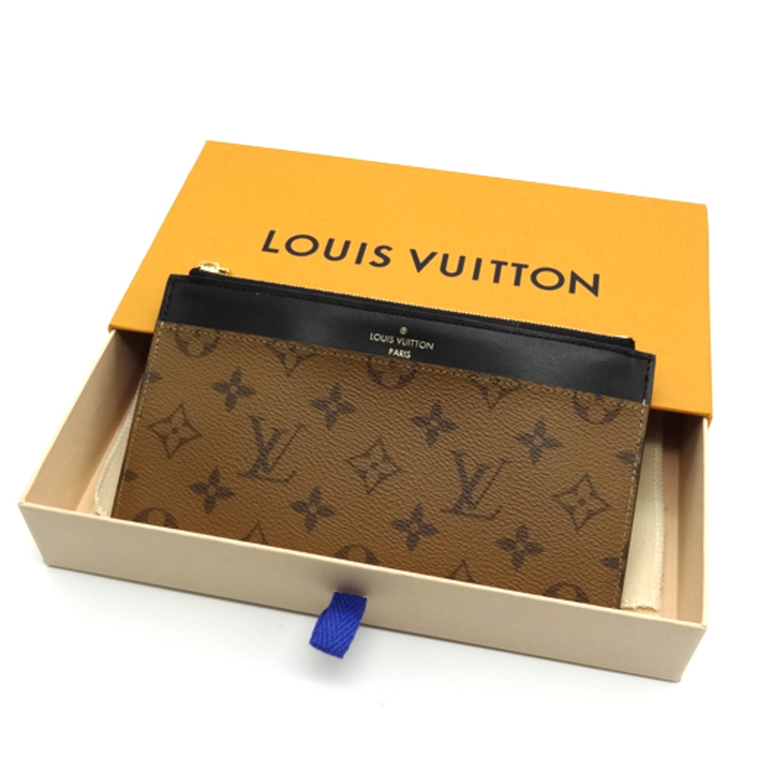 LOUIS VUITTON(ルイヴィトン)のルイ ヴィトン スリムパース モノグラム リバース M80390 財布 ポーチ レディースのファッション小物(ポーチ)の商品写真