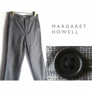 マーガレットハウエル(MARGARET HOWELL)の高級 マーガレットハウエル 微起毛コットン パンツ S グレー 日本製(その他)