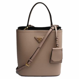 プラダ(PRADA)のPRADA プラダ サフィアーノ パニエ  2Wayショルダーバッグ ピンクベージュ 1BA212 2ERX F0UDW【中古】(ハンドバッグ)