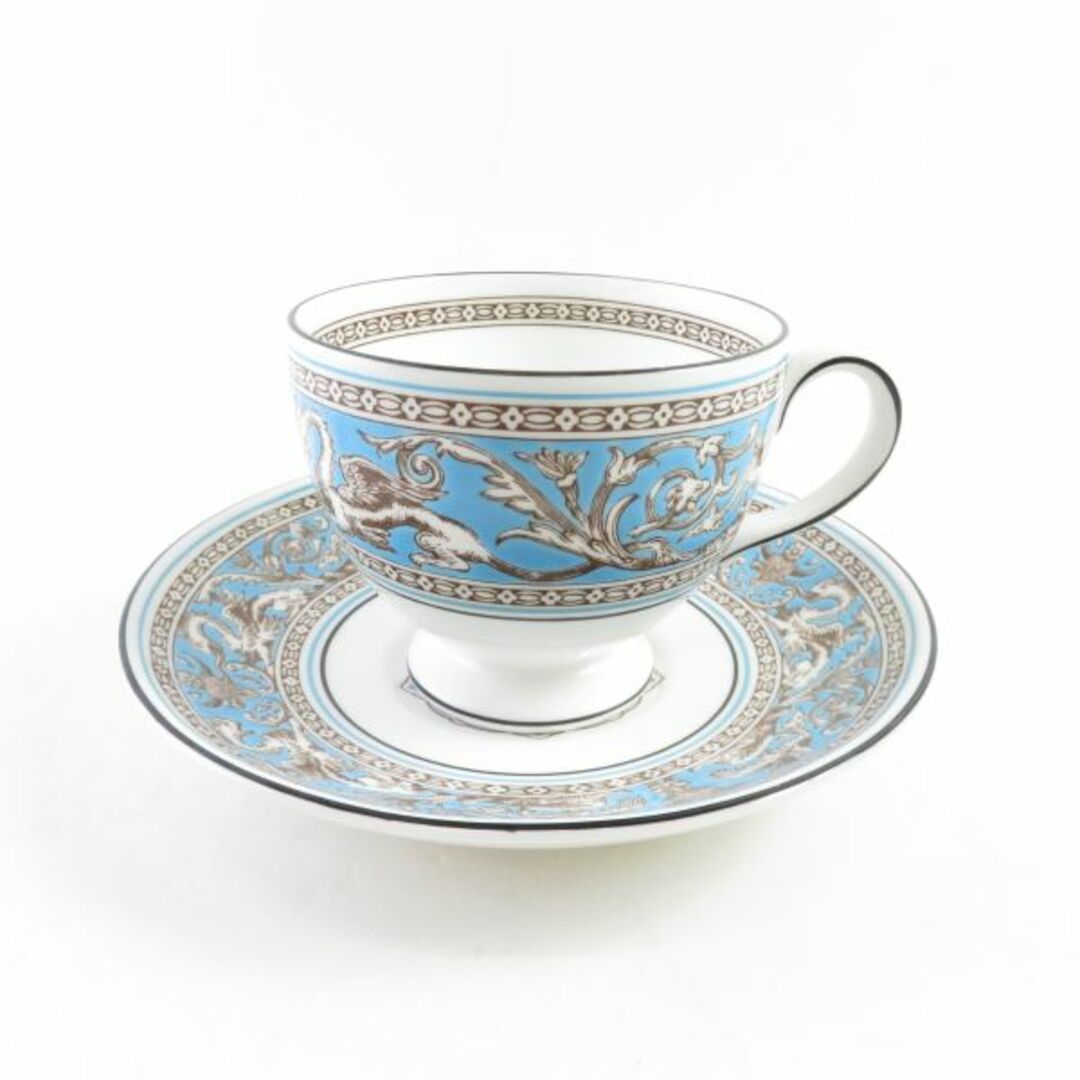 WEDGWOOD ウェッジウッド フロレンティーンターコイズ ティーカップ＆ソーサー 1客 リー SY6675K