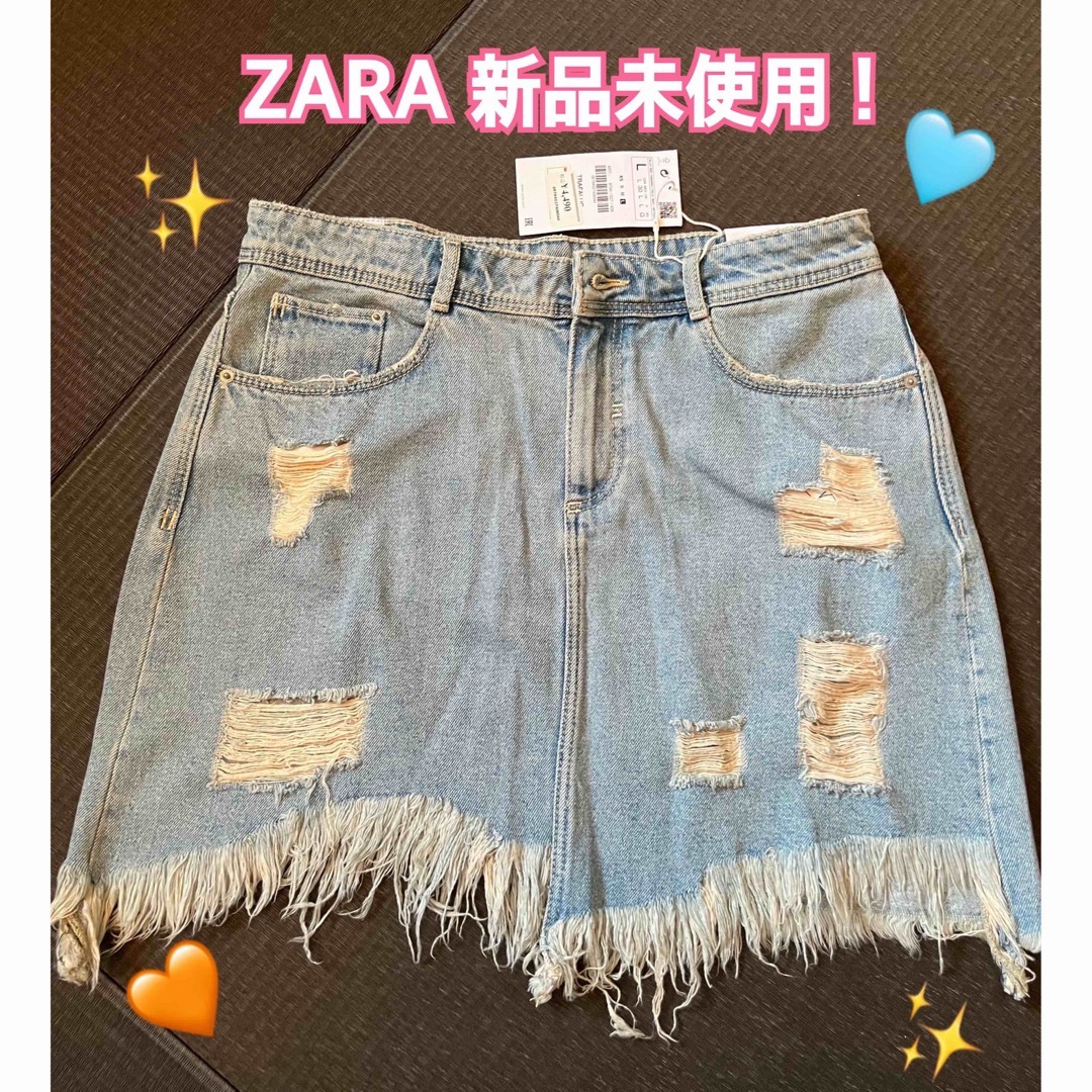 ZARA(ザラ)の【お値下げ中！】ZARA 新品未使用　ミニスカート　Lサイズ レディースのスカート(ミニスカート)の商品写真