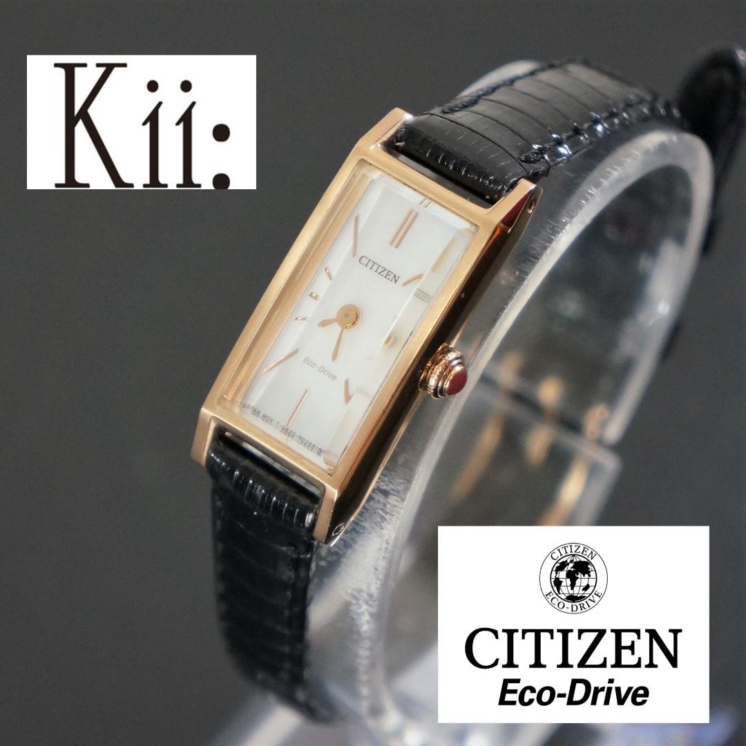 【稼働品】citizen　Kii：　エコドライブ　ソーラーレディース腕時計