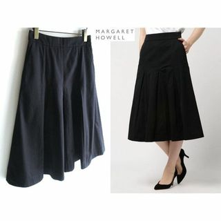 マーガレットハウエル(MARGARET HOWELL)の定価37400円 マーガレットハウエル 2018AW コットンツイルスカート(その他)