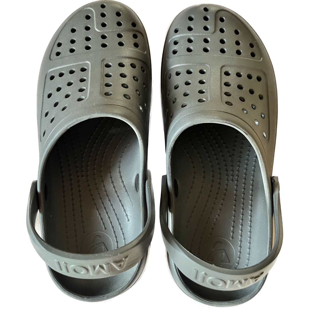 Amoji クロッグサンダル CL1820 グレー 26.0cm メンズの靴/シューズ(サンダル)の商品写真