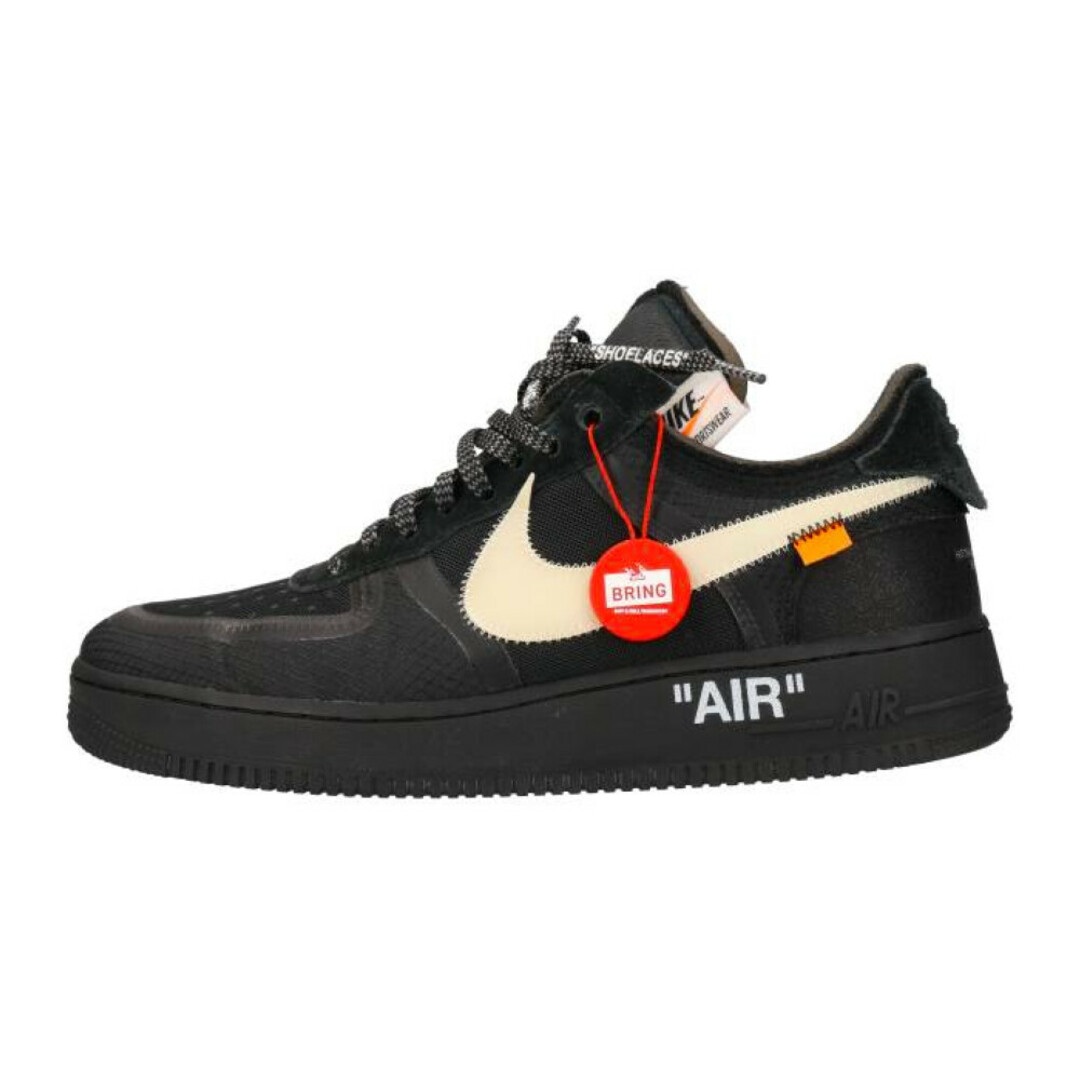 NIKE ナイキ ×OFF-WHITE(オフホワイト) THE 10 AIR FORCE 1 LOW AO4606-001×オフホワイトコラボ  エアフォースワン ローカットスニーカー ブラック 28cm/US10 | フリマアプリ ラクマ