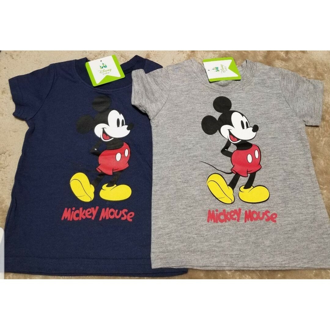 Disney ディズニー ミッキー 80cm 半袖 Tシャツ ２枚セット 新品の通販 by T's shop｜ディズニーならラクマ