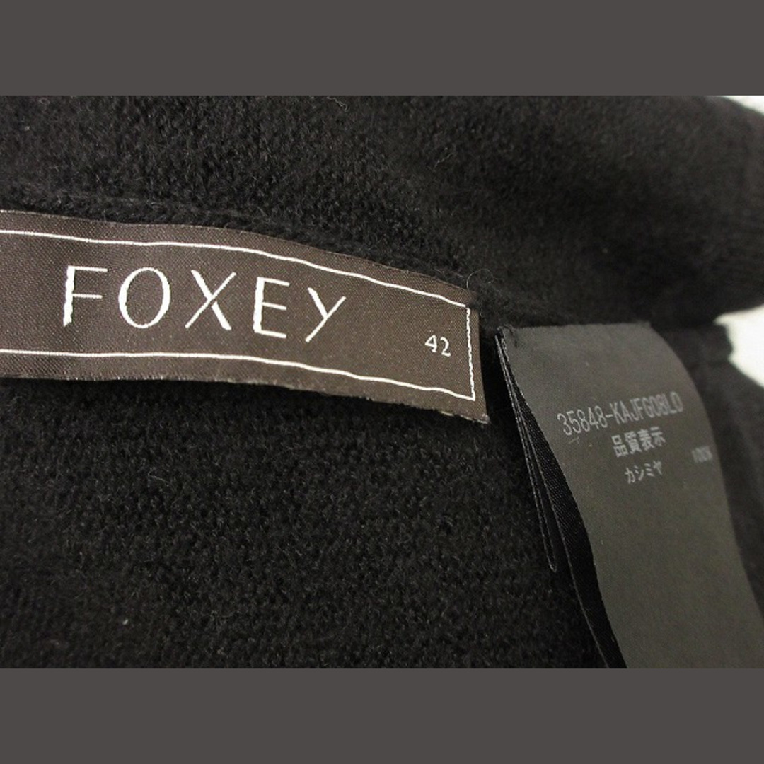 FOXEY(フォクシー)のフォクシー FOXEY カシミヤ ボレロ カーディガン 42 黒 トップス レディースのトップス(カーディガン)の商品写真