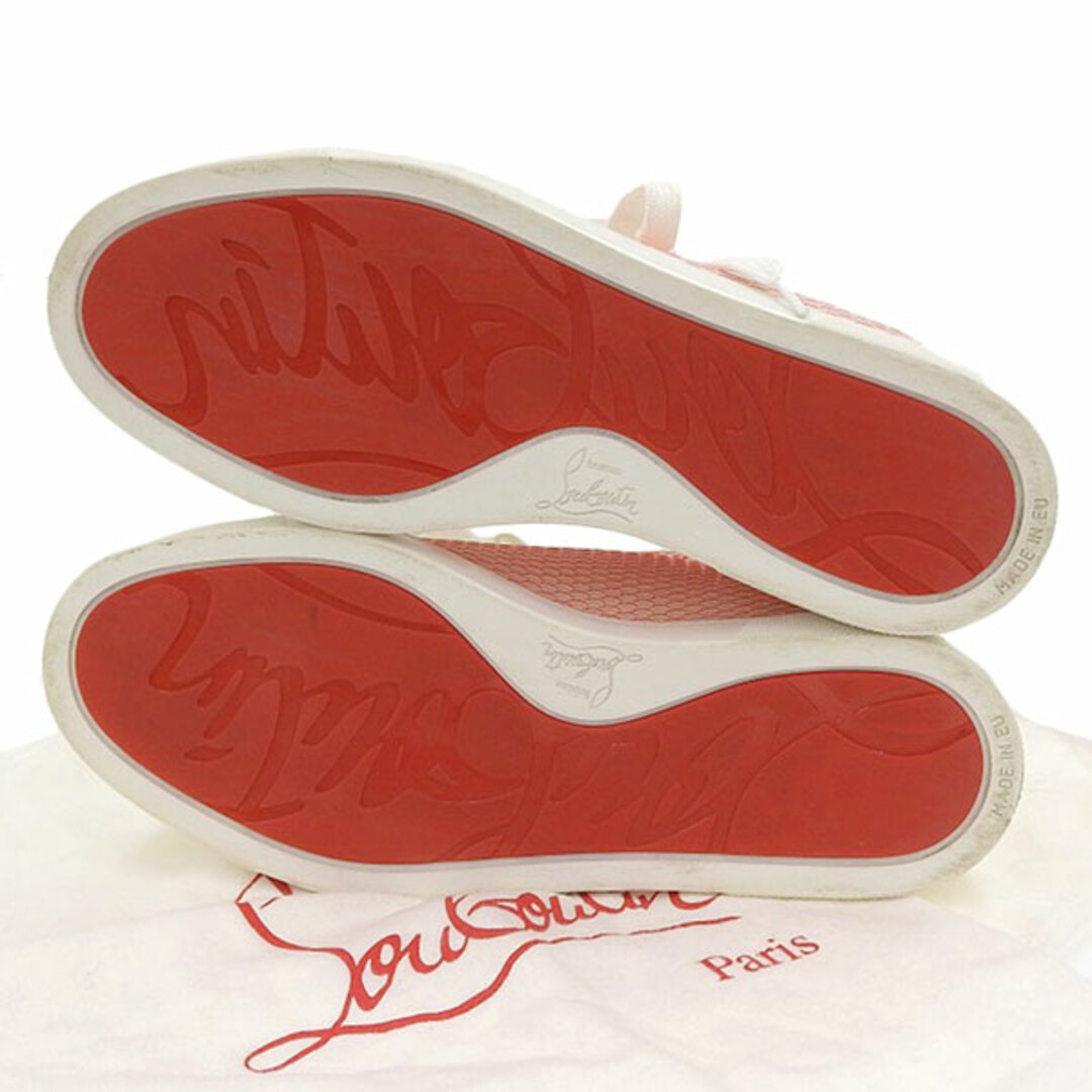 Christian Louboutin(クリスチャンルブタン)の美品 クリスチャンルブタン Christian Louboutin スパイク スニーカー レディース ピンク size37 1/2 Y01531 レディースの靴/シューズ(スニーカー)の商品写真