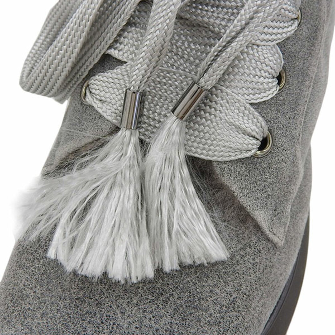 Giorgio Armani(ジョルジオアルマーニ)の美品 ジョルジオアルマーニ GIORGIO ARMANI ムートン ブーツ レディース グレー size37 Y01539 レディースの靴/シューズ(ブーツ)の商品写真