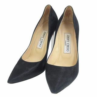 ジミーチュウ(JIMMY CHOO)のジミーチュウ JIMMY CHOO ハイヒール ポインテッドトゥ パンプス 黒 size35 1/2 Y01606(ハイヒール/パンプス)