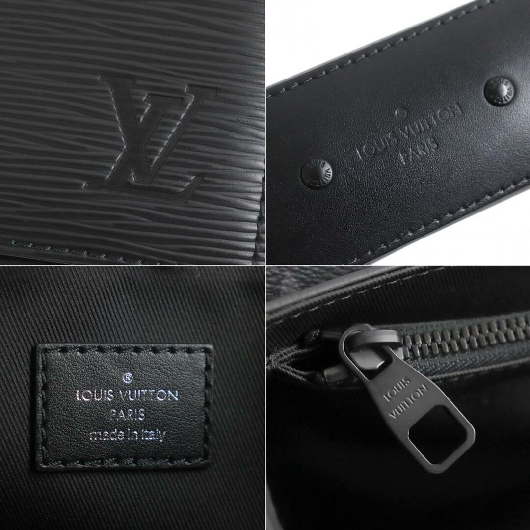 美品▼LOUIS VUITTON ルイヴィトン M58492 エピ/モノグラムエクリプス ニュー・フラップ メッセンジャー レザー ショルダーバッグ 黒 伊製