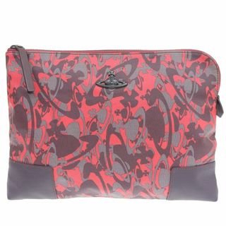 ヴィヴィアンウエストウッド(Vivienne Westwood)の美品 ヴィヴィアンウエストウッド Vivienne Westwood オーブ クラッチバッグ レッド Y01700(クラッチバッグ)