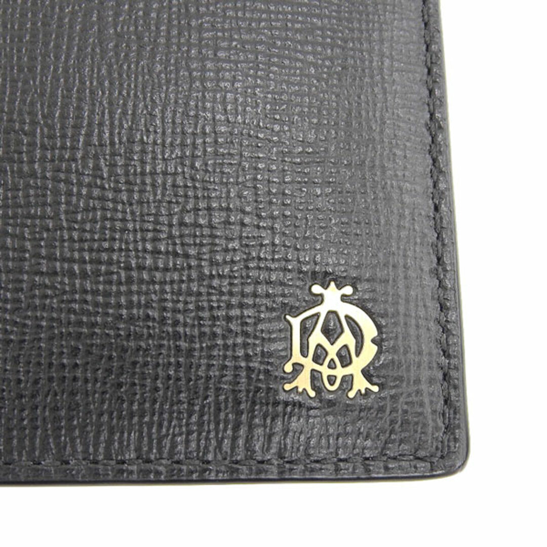 美品 ダンヒル Dunhill 二つ折り 財布 札入れ 黒 ブラック Y01710 | フリマアプリ ラクマ