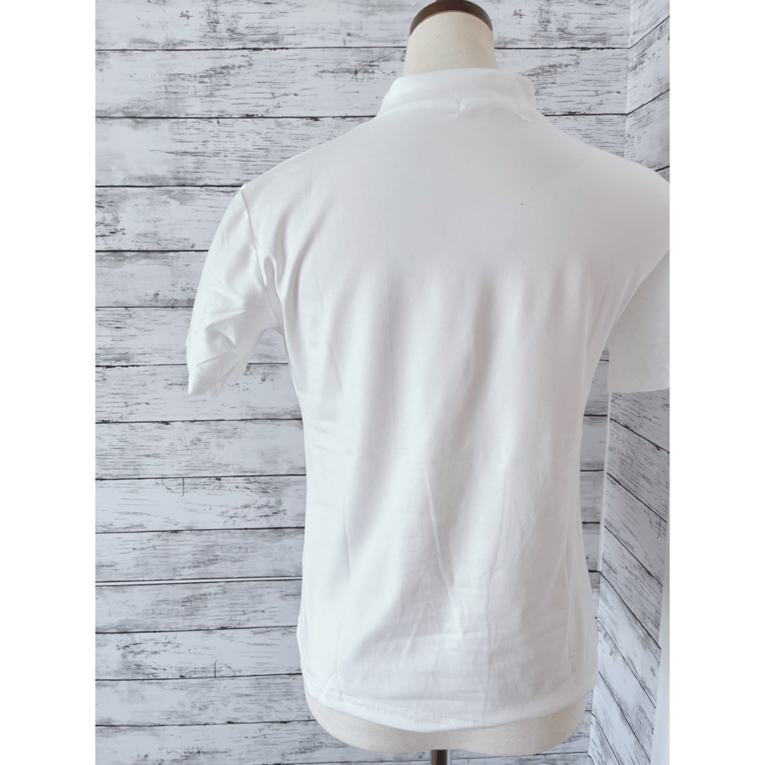 【最終セール¥1,190】XXL ホワイト　Tシャツ　無地　白T シンプル レディースのトップス(Tシャツ(半袖/袖なし))の商品写真