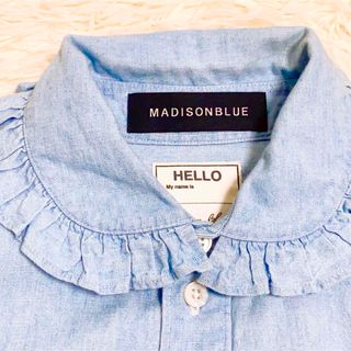 MADISONBLUE - 【美品】マディソンブルー ラウンドカラー フリルシャツ