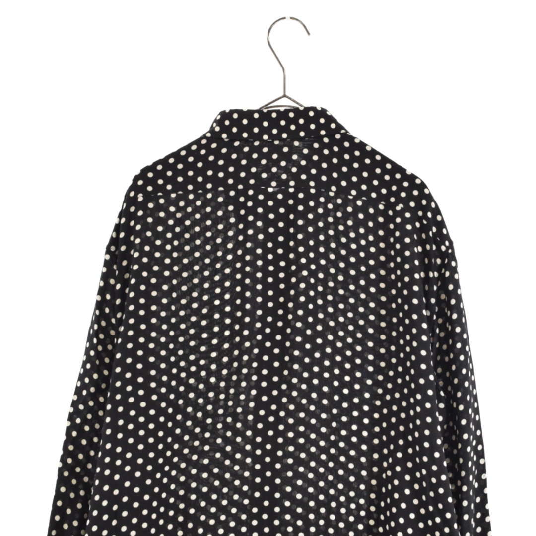 CELINE セリーヌ CLASSIC SHIRT IN DOT PRINTED VISCOSE ポルカドット クラシック ビスコース長袖シャツ 2C154625F ブラック