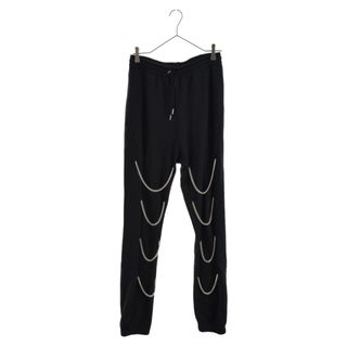 セリーヌ(celine)のCELINE セリーヌ 21AW CHAINS TRACK PANTS IN COTTON FLEECE コットンフリース チェーン ジョガーパンツ スウェットパンツ 2Z108052H ブラック(その他)