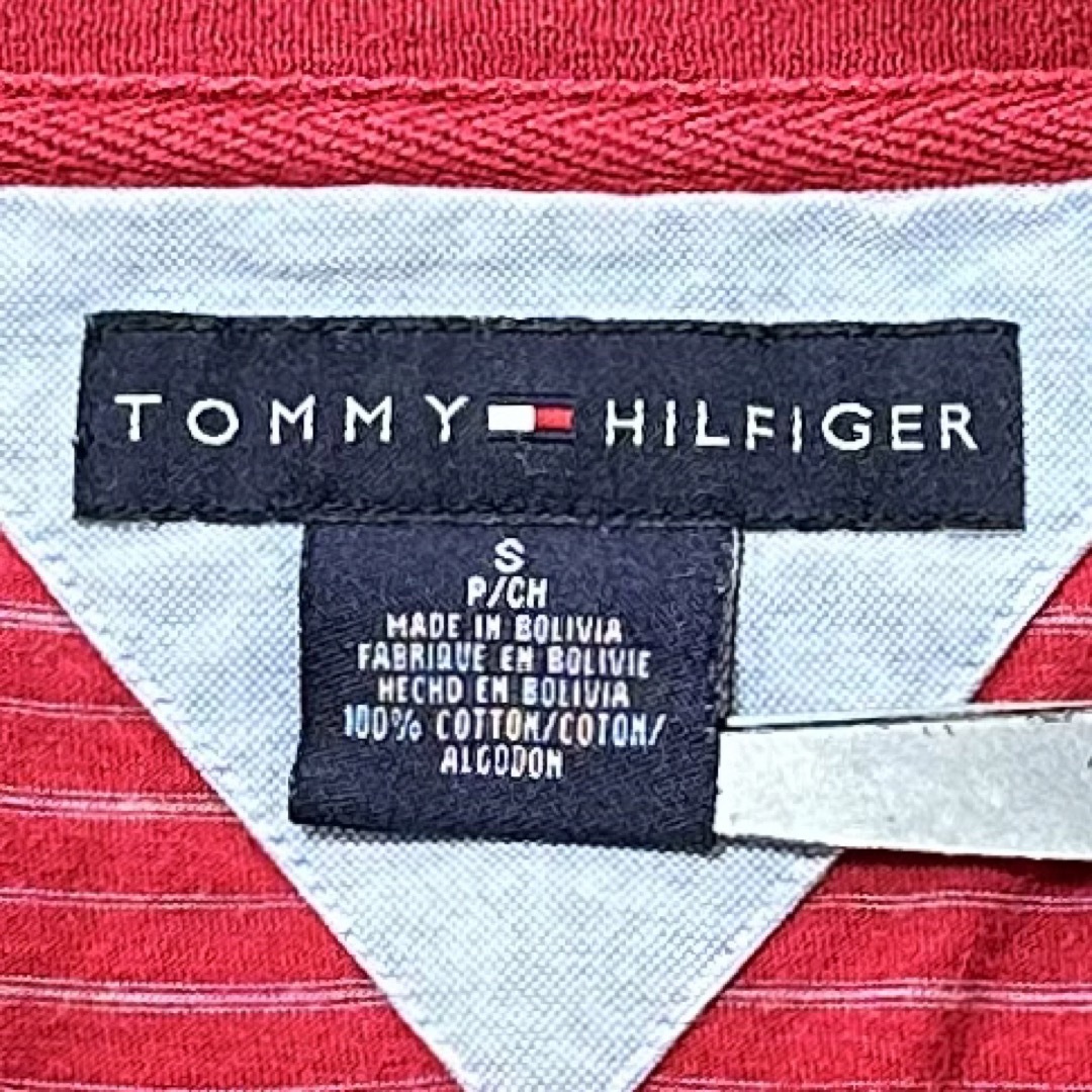 TOMMY HILFIGER(トミーヒルフィガー)のTommy Hil〜/トミーヒルフィガー★半袖Tシャツ★ボーダー★レッド/赤★S メンズのトップス(Tシャツ/カットソー(半袖/袖なし))の商品写真