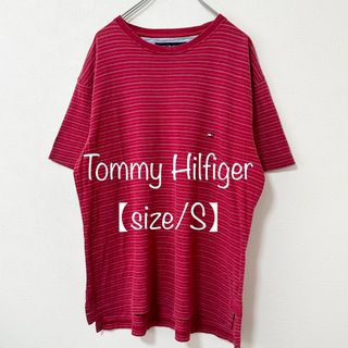 トミーヒルフィガー(TOMMY HILFIGER)のTommy Hil〜/トミーヒルフィガー★半袖Tシャツ★ボーダー★レッド/赤★S(Tシャツ/カットソー(半袖/袖なし))