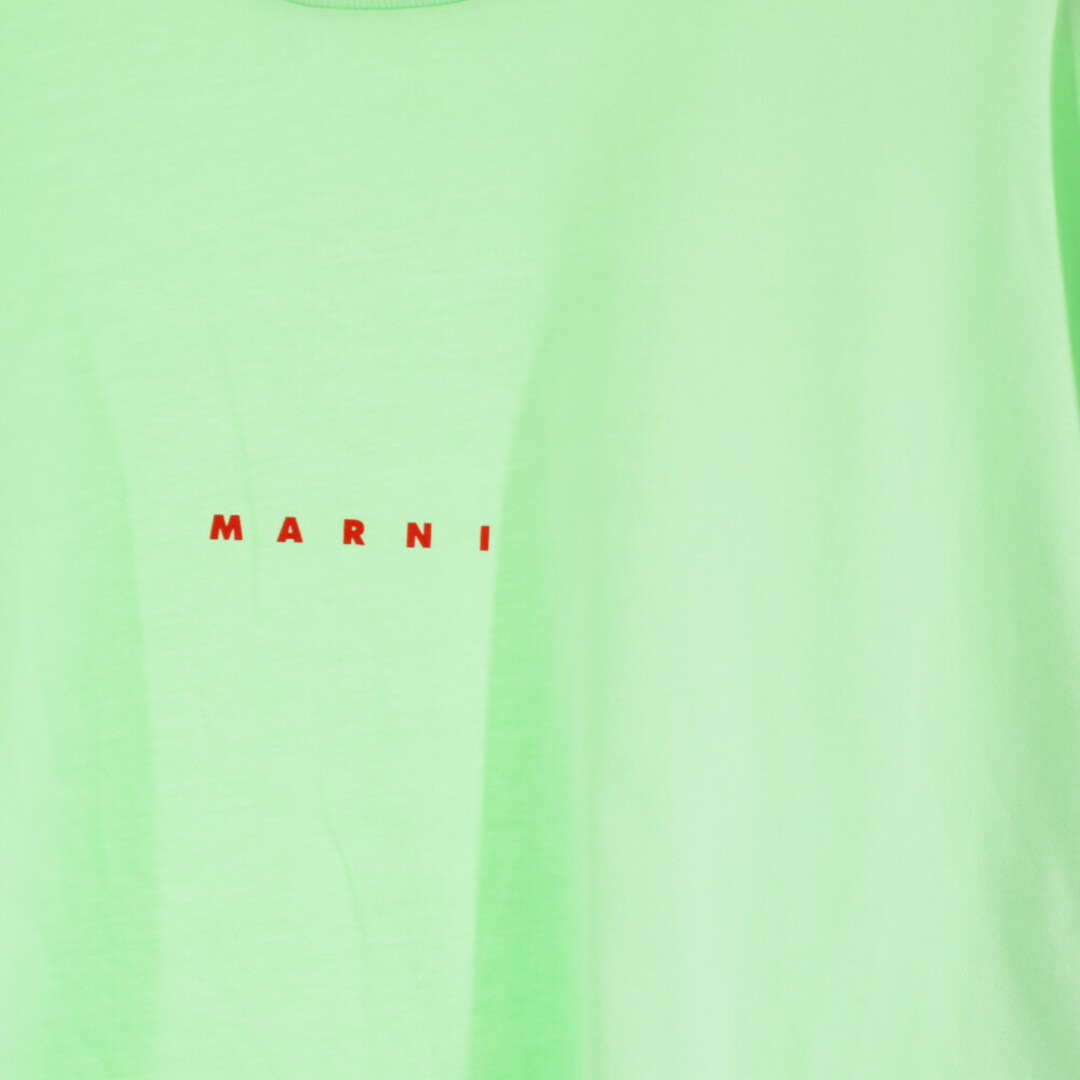 Marni(マルニ)のMARNI マルニ クルーネック ミニロゴ半袖Tシャツカットソー HUMU0223P1 USCS87 グリーン メンズのトップス(Tシャツ/カットソー(半袖/袖なし))の商品写真