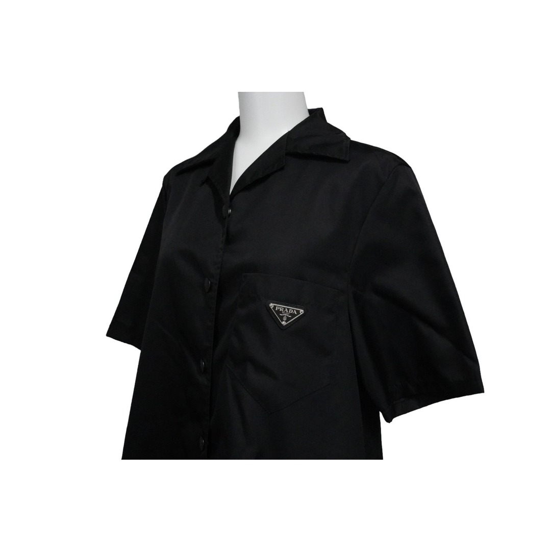 PRADA - PRADA プラダ 半袖シャツ ワンピース RE-NYLON ブラック