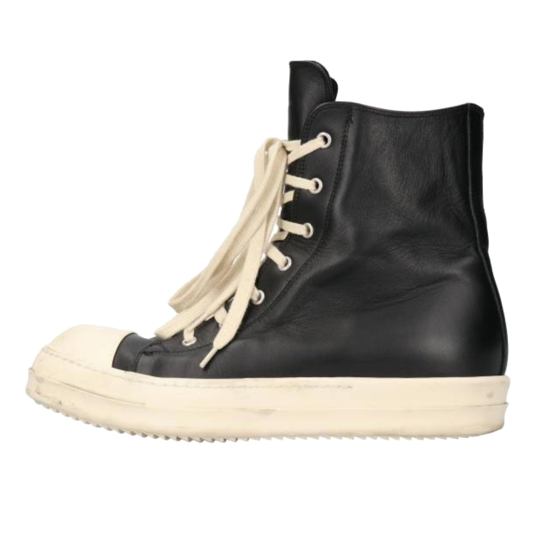 Rick Owens リックオウエンス RAMONES ラモーンズ レザーハイカット レースアップスニーカー ブラック