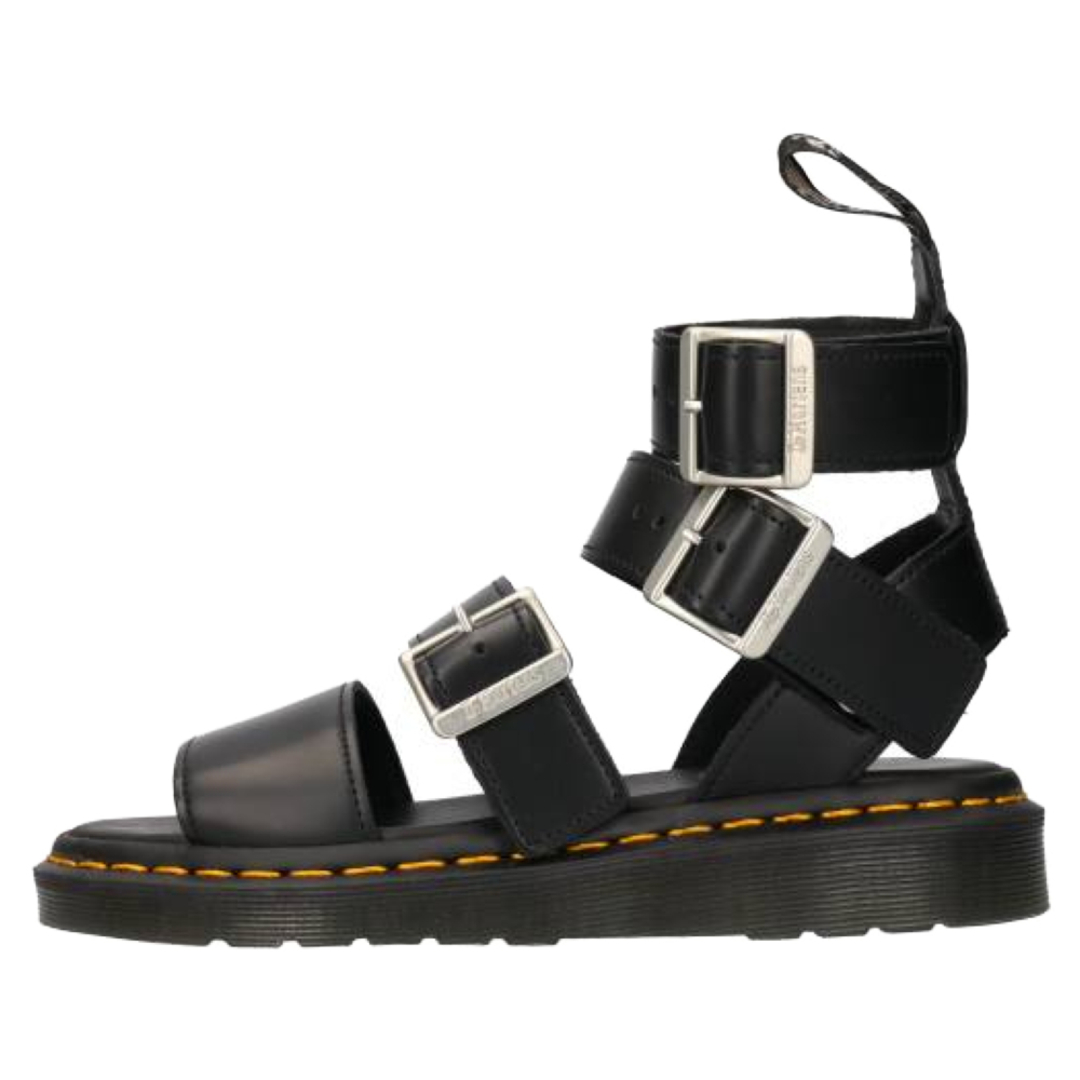 Rick Owens リックオウエンス 21SS Dr. Martens GRYPHON STRAP ストラップ レザーサンダル DW21S6806 ブラック