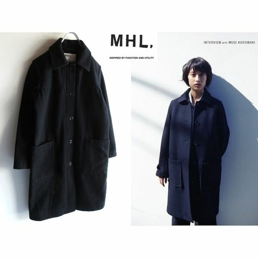 MHL. - MHL. マーガレットハウエル BASIC MELTON ステンカラーコート 1