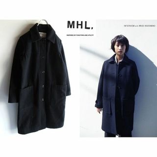 エムエイチエル(MHL.)のMHL. マーガレットハウエル BASIC MELTON ステンカラーコート 1(ロングコート)