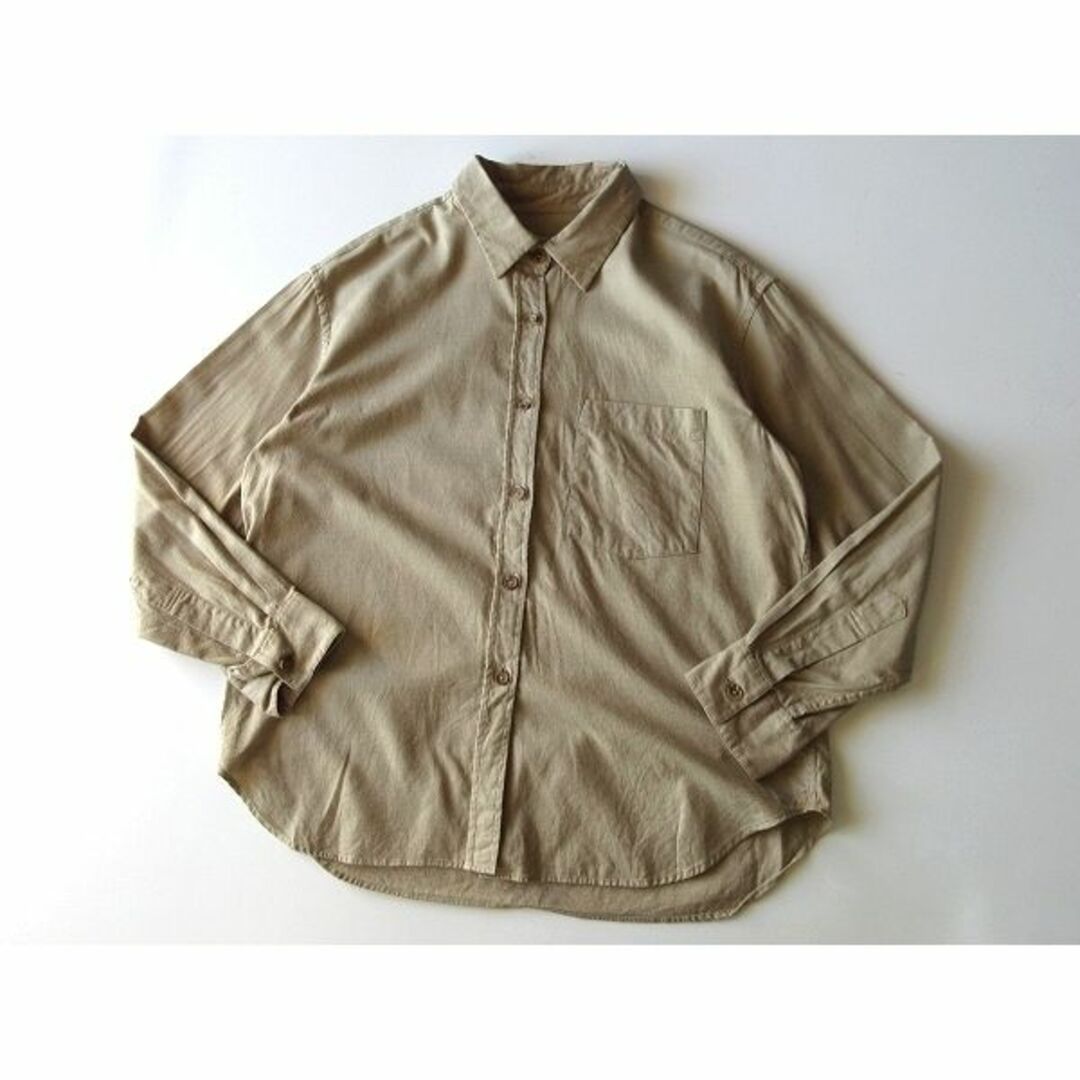 マーガレットハウエル FINE COTTON WOOL SHIRTING シャツ