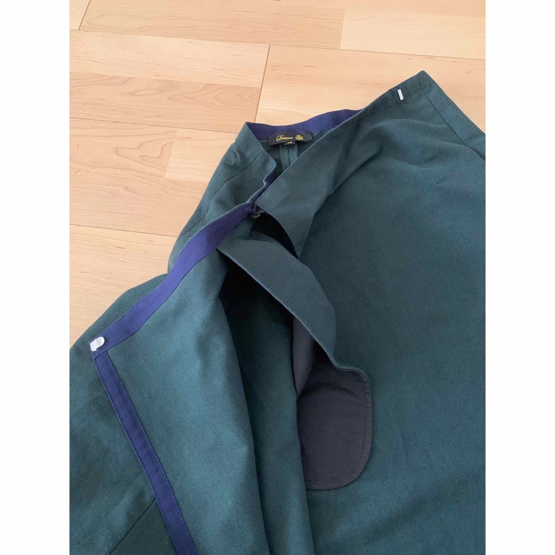 Drawer(ドゥロワー)のDrawer深い緑色の巻きスカート、タキマキ レディースのスカート(ひざ丈スカート)の商品写真