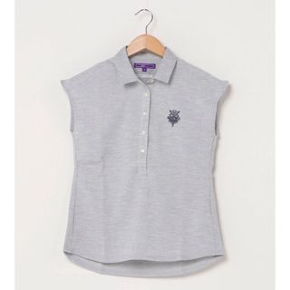 ビームスゴルフ(BEAMSGOLF)のBEAMS GOLF PURPLE LABEL 麻調キャップスリーブポロシャツ(ウエア)