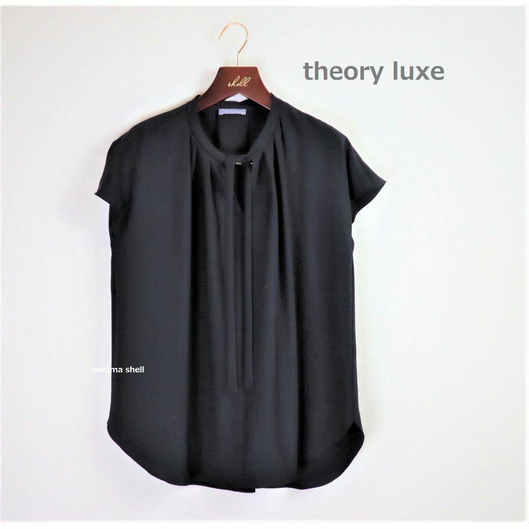 theory luxe ウォッシャブル ボウタイ ブラウス theory luxe ウォッシャブル ボウタイ ブラウス