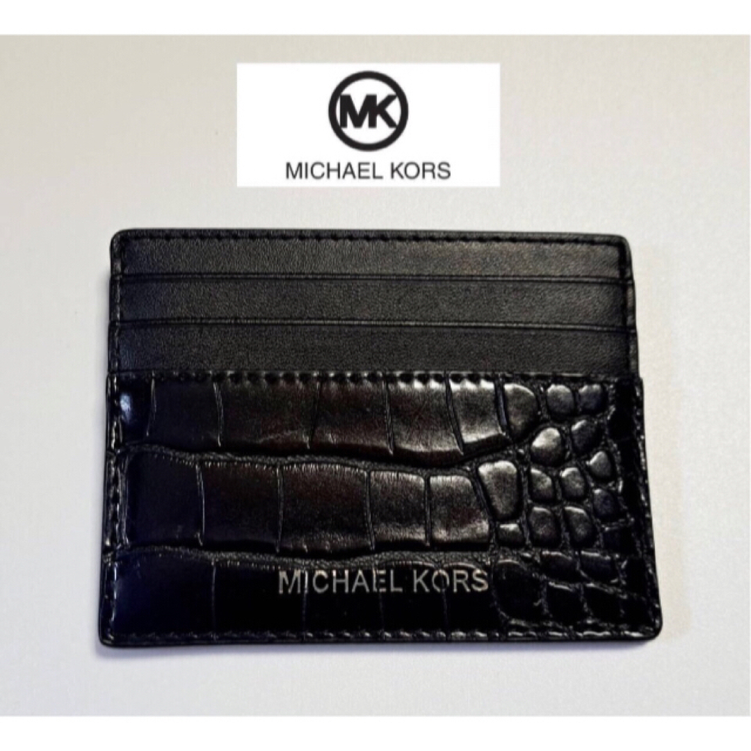 鑑定済】マイケルコース MICHAEL KORS カードケース 黒 306-