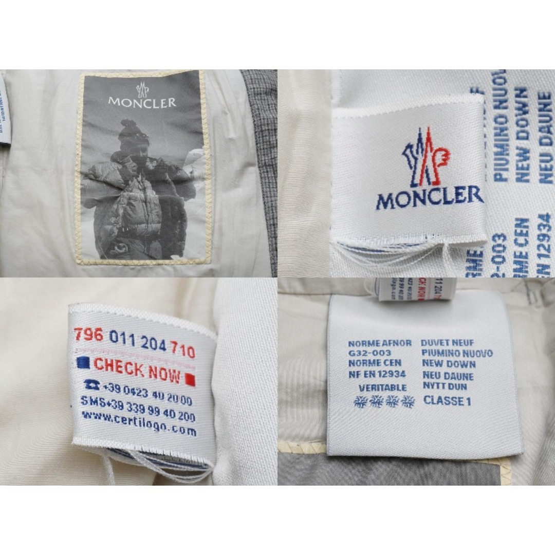 MONCLER - MONCLER モンクレール ダウンベスト フード付け NORME AFNOR