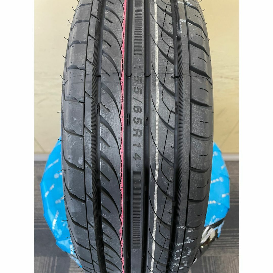 155/65R14 ホワイトリボン タイヤ 4本セット 送料無料!14インチ
