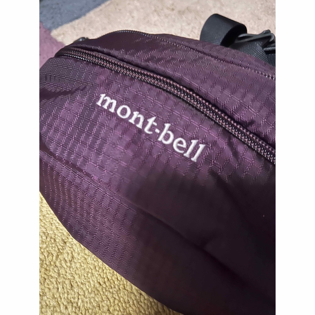 mont bell(モンベル)のmontbell モンベル ウエストポーチ 新品 美品 紫 レディースのバッグ(ボディバッグ/ウエストポーチ)の商品写真