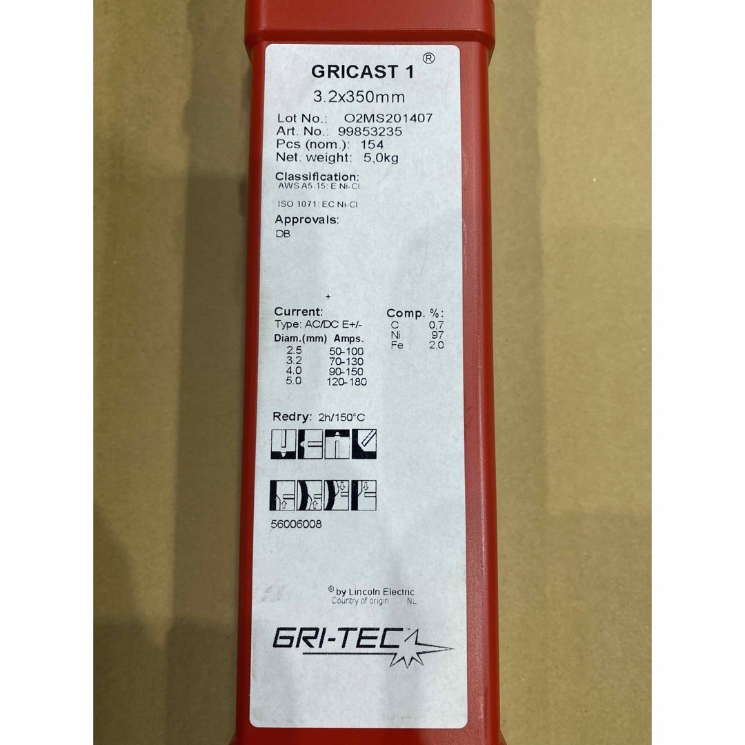 GRI-TEC  GRICAST 1   3.2mmΦ×350mm 5kg