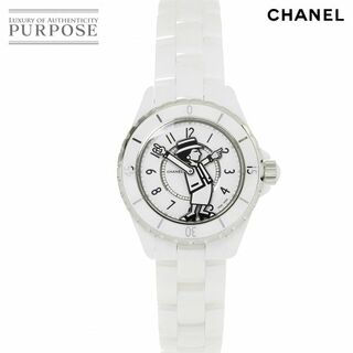 シャネル(CHANEL)のシャネル CHANEL J12 マドモアゼル H5241 世界限定555本 メンズ 腕時計 ホワイト セラミック 自動巻き ウォッチ Mademoiselle VLP 90202063(腕時計(アナログ))