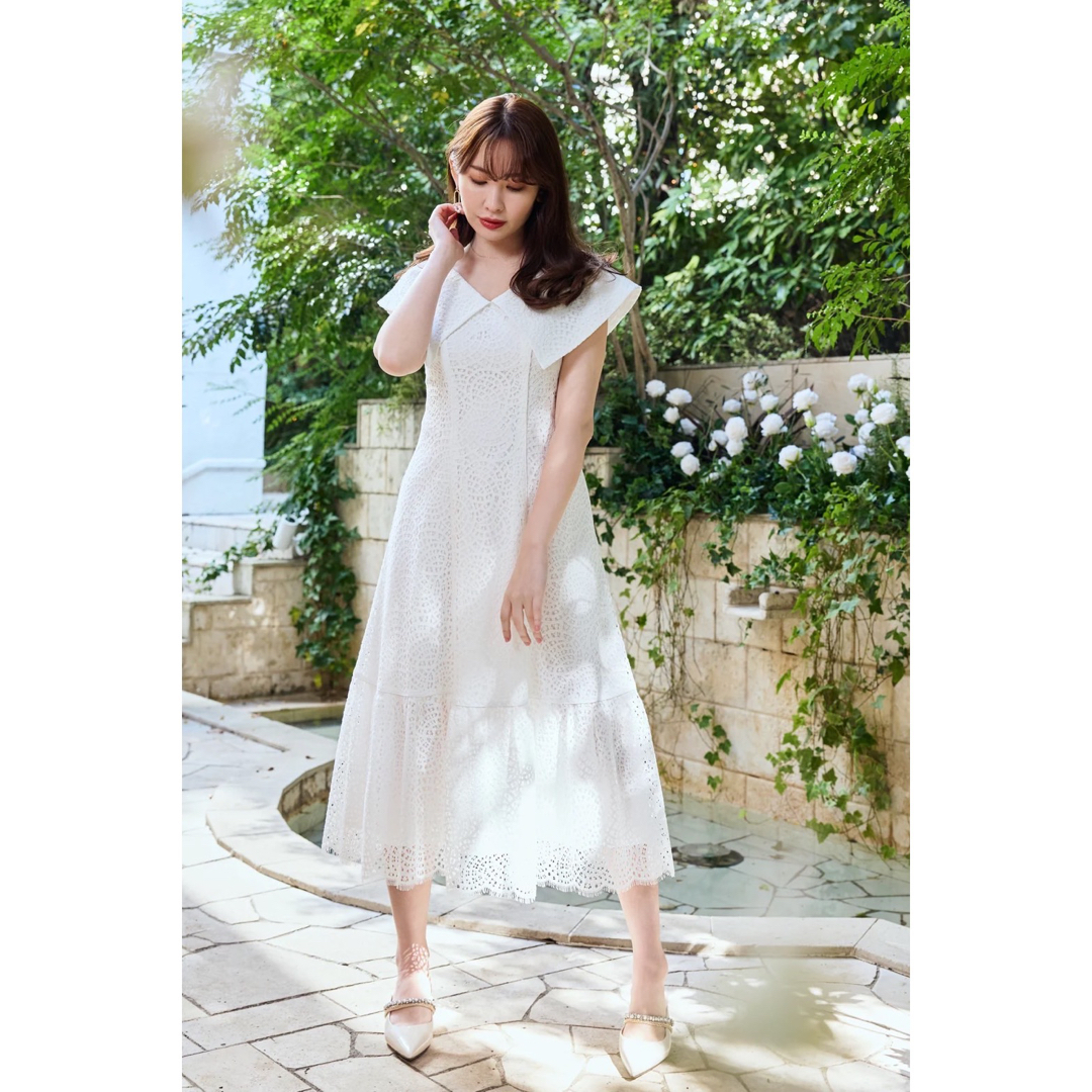 Herlipto como back lace-up dressワンピース