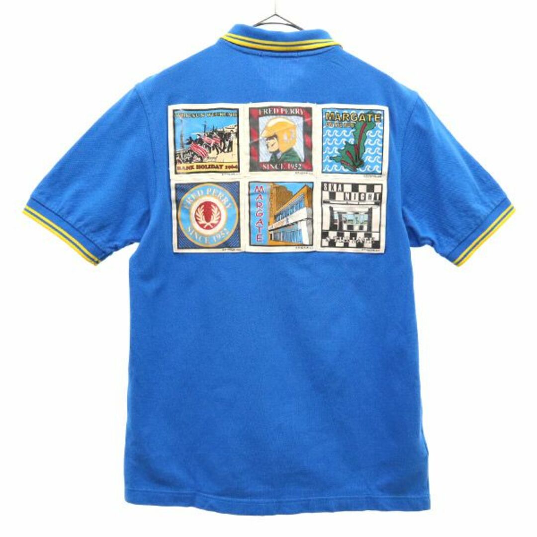 FRED PERRYフレッドペリー80s半袖ラガーシャツポロシャツ刺繍ロゴ
