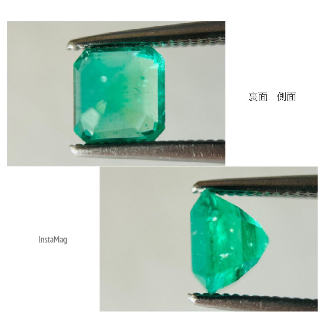 (R0818-3)『コロンビア産クリスタル系』天然エメラルド　0.707ct