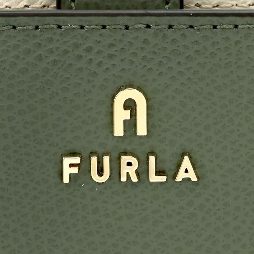 新品 フルラ FURLA 2つ折り財布 カメリア S COMPACT WALLET カクタス/ペルラ