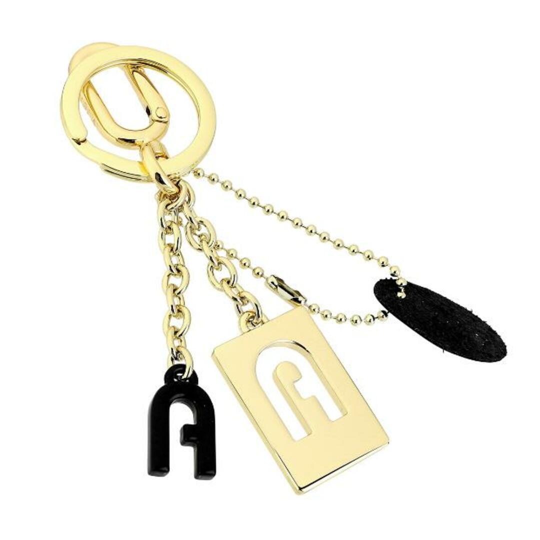 Furla(フルラ)の新品 フルラ FURLA キーホルダー クリスタル KEYRING ARCH ゴールド/ネロ レディースのファッション小物(キーホルダー)の商品写真