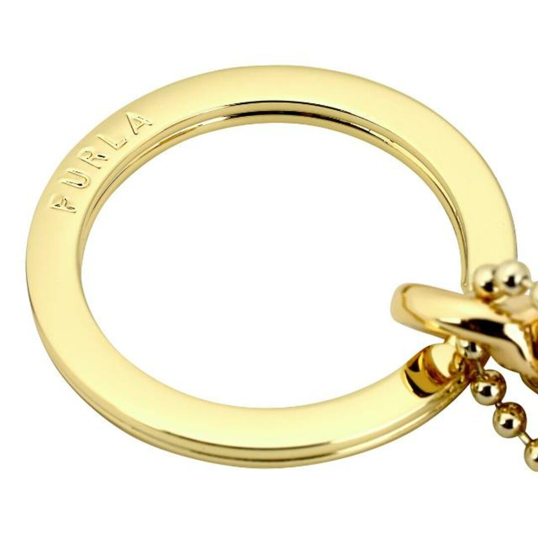 Furla(フルラ)の新品 フルラ FURLA キーホルダー クリスタル KEYRING ARCH ゴールド/ネロ レディースのファッション小物(キーホルダー)の商品写真