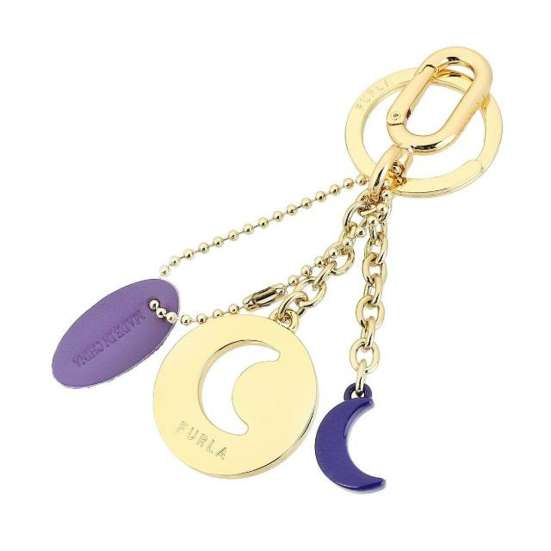 新品 フルラ FURLA キーホルダー クリスタル KEYRING MOON ゴールド/ヴァイブ | フリマアプリ ラクマ